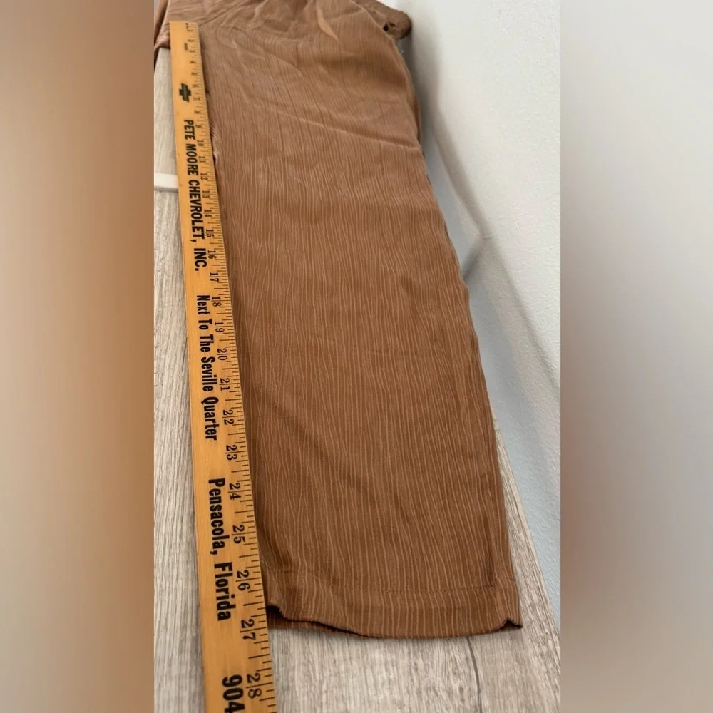 Soft Surroundings Turis Straight Leg Cropped Ankle Pants Silky NWT Large - Picture 6 of 10